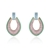 Picture of Bling Big Cubic Zirconia Dangle Earrings