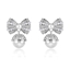 Show details for Low Cost Platinum Plated Bow Dangle Earrings with Low Cost