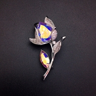 Show details for Copper or Brass Platinum Plated Brooche Best Price