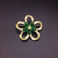 Show details for Copper or Brass Flower Brooche from Trust-worthy Supplier