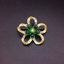 Show details for Copper or Brass Flower Brooche from Trust-worthy Supplier