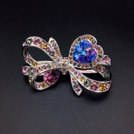 Show details for Bulk Platinum Plated Swarovski Element Brooche Direct from Factory