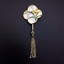 Show details for Bulk Platinum Plated Flowers & Plants Brooche with Easy Return