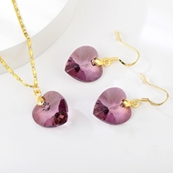 Show details for Unique Swarovski Element Copper or Brass 2 Piece Jewelry Set