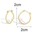 Picture of Delicate Artificial Pearl Small Hoop Earrings at Great Low Price