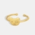 Picture of Low Cost Copper or Brass Gold Plated Adjustable Ring with Beautiful Craftmanship