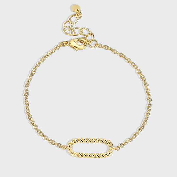 Picture of Impressive Gold Plated Small Fashion Bracelet with Low MOQ
