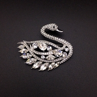 Show details for swan White Brooche For Your Occasions