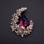 Show details for Eye-Catching Red Platinum Plated Brooche From Reliable Factory