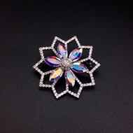 Show details for Copper or Brass Swarovski Element Brooche with Easy Return