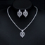 Show details for Sparkling Big Cubic Zirconia 2 Piece Jewelry Set