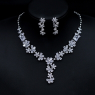 Show details for Copper or Brass White 2 Piece Jewelry Set at Super Low Price