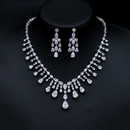 Show details for Luxury Cubic Zirconia 2 Piece Jewelry Set with Worldwide Shipping