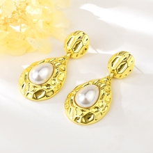 Show details for Zinc Alloy White Dangle Earrings with Full Guarantee