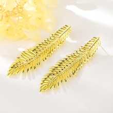 Show details for Sparkly Dubai Gold Plated Dangle Earrings