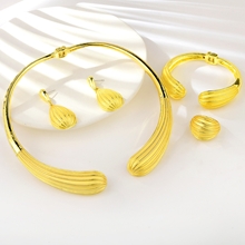 Show details for Dubai Zinc Alloy 4 Piece Jewelry Set with Fast Shipping