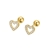 Picture of Low Price Platinum Plated Cubic Zirconia Stud Earrings from Trust-worthy Supplier
