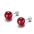 Picture of Attractive Red 999 Sterling Silver Stud Earrings at Super Low Price