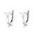 Picture of Fancy Small Platinum Plated Huggie Earrings