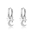 Picture of Eye-Catching White Moon Dangle Earrings with Member Discount