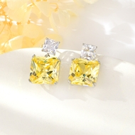 Show details for Copper or Brass Cubic Zirconia Dangle Earrings with Unbeatable Quality