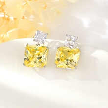 Show details for Copper or Brass Cubic Zirconia Dangle Earrings with Unbeatable Quality