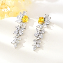 Show details for Most Popular Cubic Zirconia Yellow Dangle Earrings