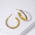 Picture of Delicate White Small Hoop Earrings of Original Design