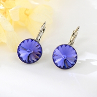 Show details for 12 mm Swarovski Element Crystal Satellite Diamond Earrings