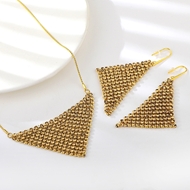 Show details for Gold Plated Swarovski Element 2 Piece Jewelry Set with Low MOQ