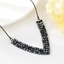 Show details for Zinc Alloy Gunmetal Plated Short Statement Necklace with Full Guarantee
