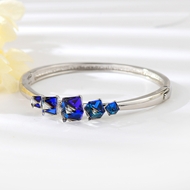 Show details for Top Swarovski Element Zinc Alloy Fashion Bangle
