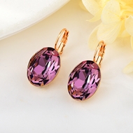 Show details for Zinc Alloy Swarovski Element Dangle Earrings in Exclusive Design