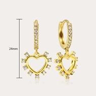 Picture of Hypoallergenic Gold Plated Delicate Dangle Earrings with Easy Return