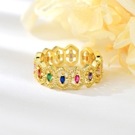 Show details for Delicate Copper or Brass Adjustable Ring with Worldwide Shipping