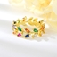 Show details for Designer Gold Plated Cubic Zirconia Adjustable Ring with 3~7 Day Delivery