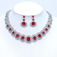 Show details for Impressive Red Medium 2 Piece Jewelry Set with Low MOQ
