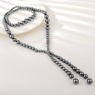 Show details for Irresistible Black Big Y Necklace For Your Occasions
