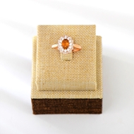 Picture of Delicate Orange Adjustable Ring with Fast Delivery