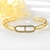 Picture of Low Cost Gold Plated Copper or Brass Cuff Bangle with Low Cost