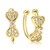 Picture of Unusual Small Gold Plated Clip On Earrings