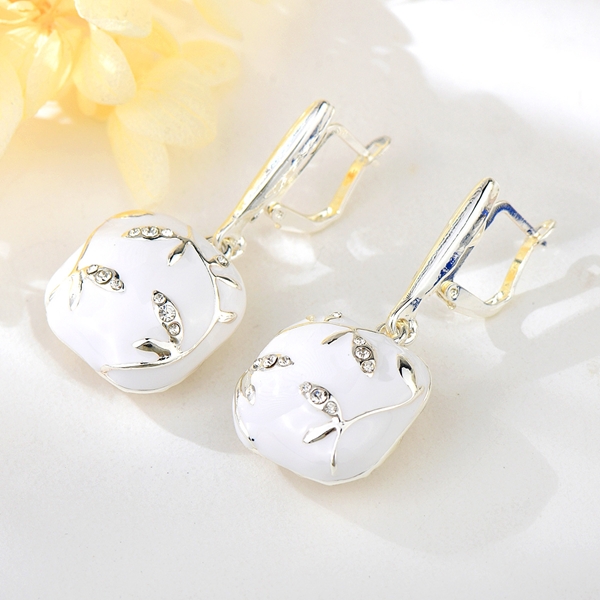 Picture of Good Quality Artificial Crystal Dubai Dangle Earrings From Reliable Factory