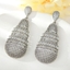 Show details for New Cubic Zirconia White Dangle Earrings