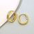 Picture of Amazing Big Gold Plated Huggie Earrings