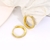 Picture of Hypoallergenic Gold Plated Delicate Huggie Earrings with Easy Return