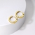 Picture of Fashion Small Gold Plated Huggie Earrings