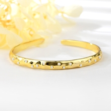 Show details for Staple Big Artificial Pearl Cuff Bangle