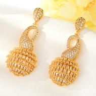 Show details for Stylish Big Luxury Dangle Earrings