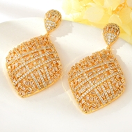 Show details for Luxury Gold Plated Dangle Earrings with 3~7 Day Delivery