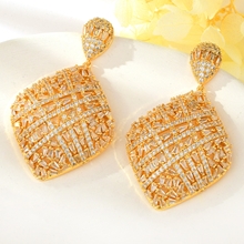 Show details for Luxury Gold Plated Dangle Earrings with 3~7 Day Delivery